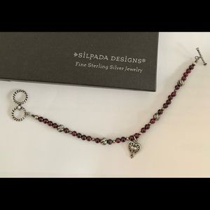 Silpada Garnet Bead Bracelet